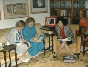 1986. Febrero. Visita a Tinajero del expresidente Jimmy Carter de USA y su esposa Rosalynn.