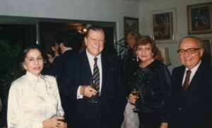 1987. Mayo, 29. Con Luis Piñerúa Ordaz y su esposa, Berenice Villaroel., en casa de Antonio López Fajardo.