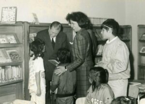 1989. Julio, 6. Visita a la Casa de Pombo, Bogotá.