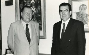 1990. Mayo, 10. Visita a Tinajero de Eduardo Frei Ruiz-Tagle.