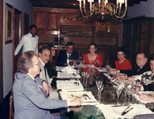 1993. Septiembre, 2. Cena con Fernando Henrique Cardozo y sra, Darcy Ribeiro, Vera Brandt, en la casa del embajador Sebastián Alegrett y sra, en Brasilia.