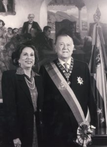 1994. Febrero, 7. Pareja Presidencial para el período constitucional 1994-1999, en La Casona.