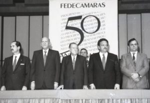 1994. Julio, 12. En la celebración del 50 Aniversario de Fedecámaras, en el Teatro Teresa Carreño, Caracas.
