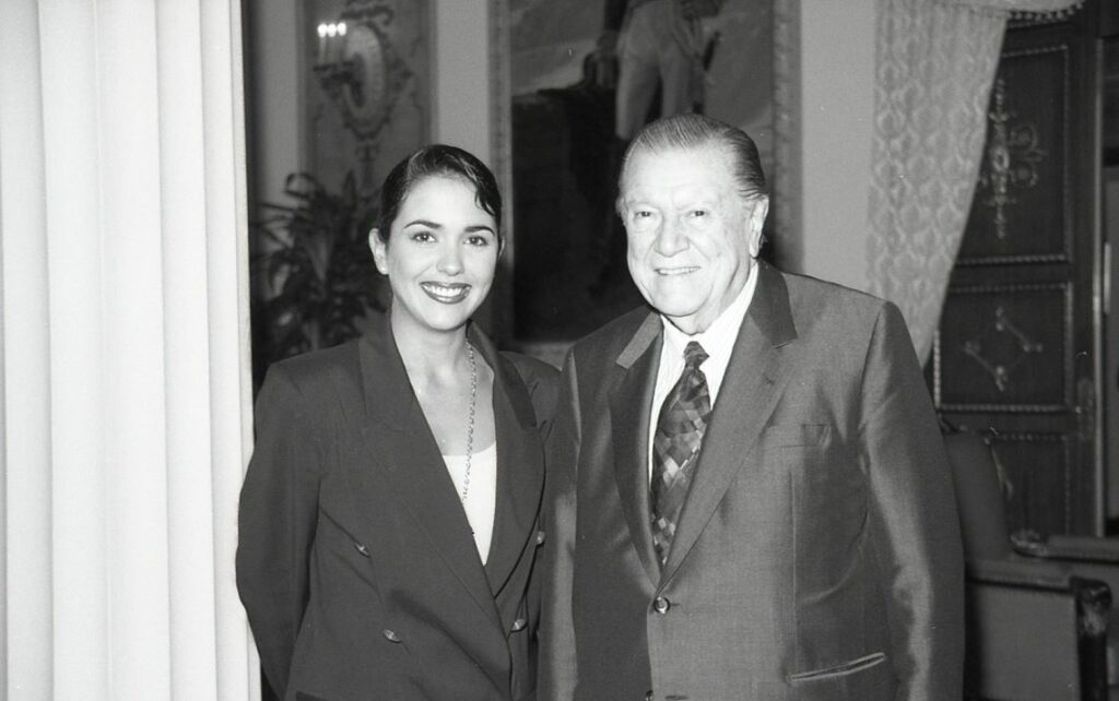 1994. Septiembre, 16. Visita de Kristina Wetter al Palacio de Miraflores.
