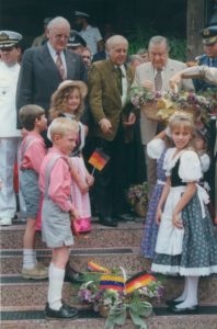 1996. Mayo 13. En la Colonia Tovar con el presidente Román Herzog de la República Federal Alemana,