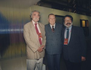 1998. Abril, 18. Visita a Chile, con Jesús Soto y Carlos Cruz-Diez.