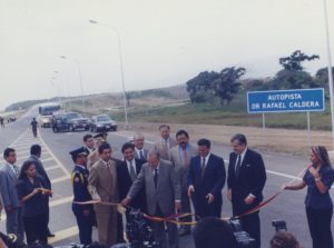 1998. Julio, 2. Inauguración tramo El Chino- El Guayabo en Yaracuy de la autopista Centro-Occidental Rafael Caldera.