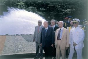1998. Octubre, 25. Inauguración de la represa de Taguaza Pedro Pablo Azpúrua.