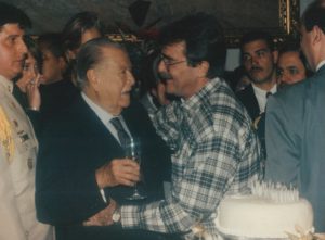 1998. Enero, 24. Cumpleaños Rafael Caldera junto a Teodoro Petkoff