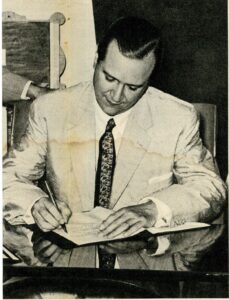 Pacto de Puntofijo. Firma Rafael Caldera. Revista Momento del 7 de noviembre de 1958.