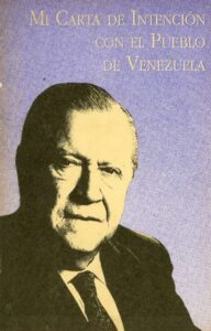 Rafael Caldera. Mi carta de intención con el pueblo de Venezuela 1993.