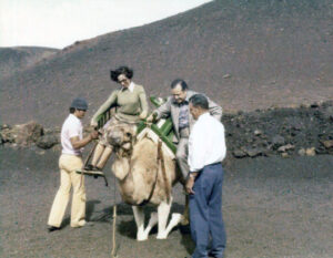 1976. Diciembre 10. En Lanzarote Islas Canarias Montañas de Fuego.