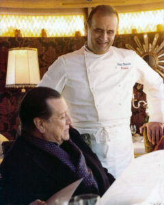 1980. Enero, 19. Con el chef Paul Bocuse en Lyon, Francia.