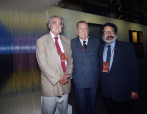 1998. Abril, 18. Visita a Chile, con Jesús Soto y Carlos Cruz Diez.