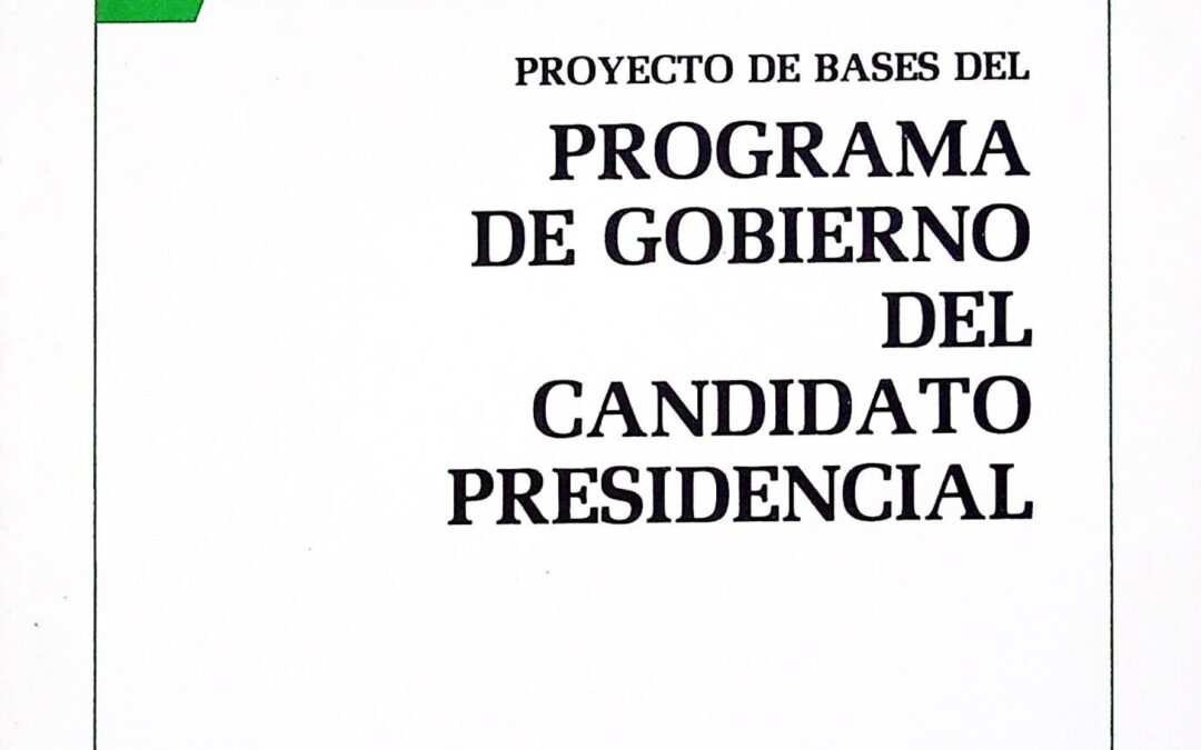 Programa de gobierno del candidato presidencial (1982)