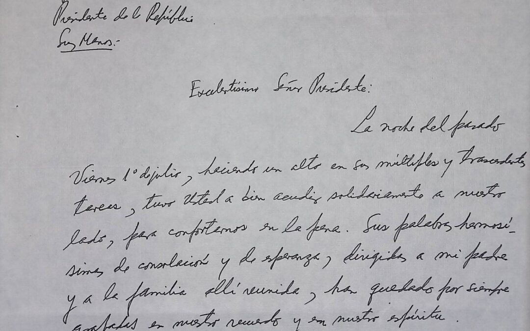 1994. Julio, 4. Carta de José Antonio Abreu