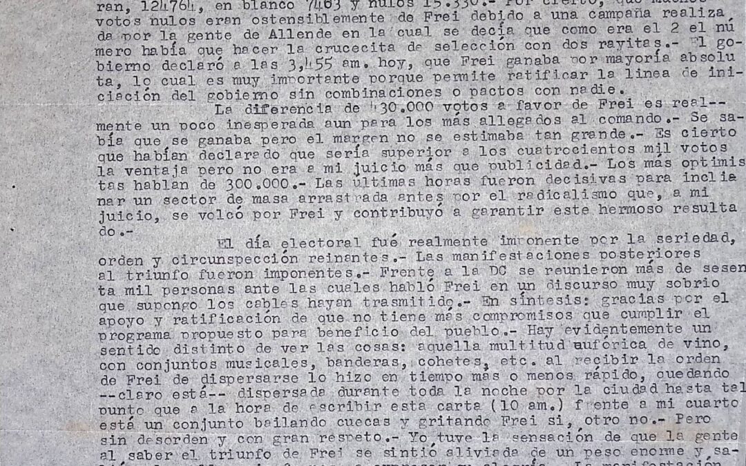 1964. Septiembre, 5. Carta de Enrique Acevedo Berti