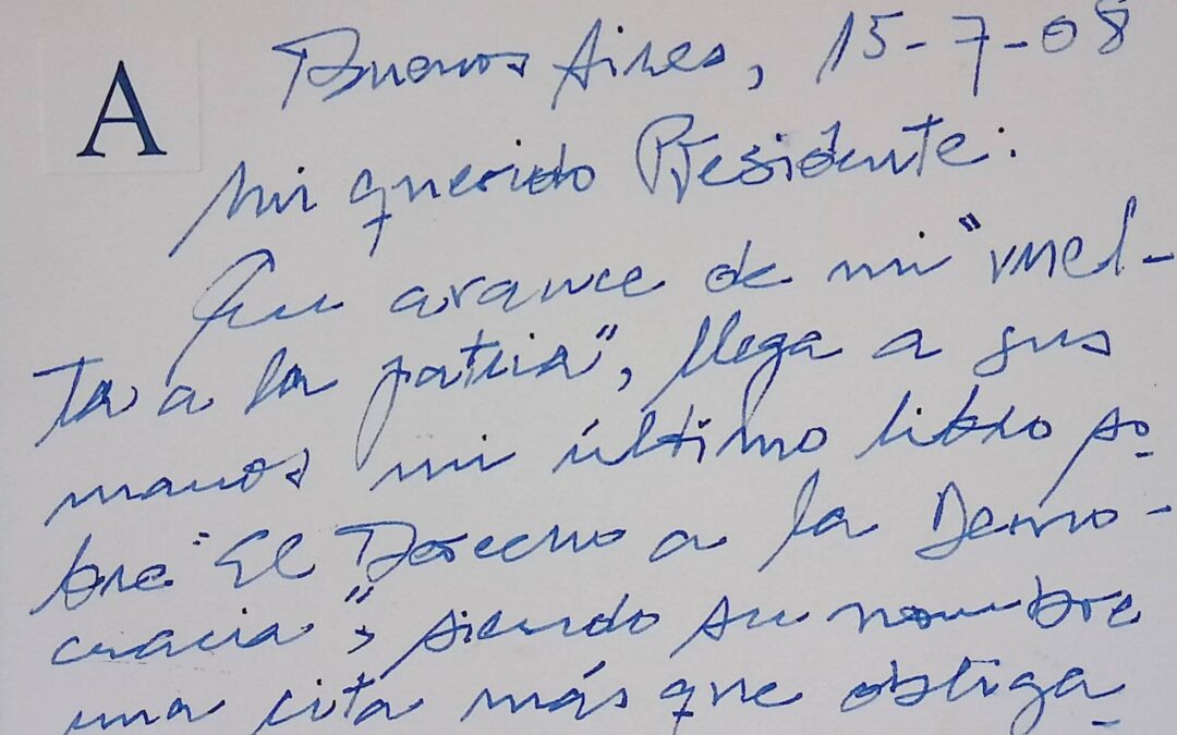 2008. Julio, 15. Carta de Asdrúbal Aguiar