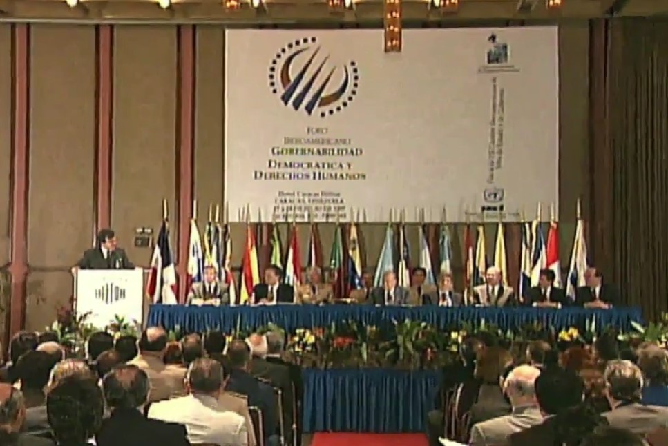 Acto de instalación del Foro sobre gobernabilidad y Derechos Humanos (1997)