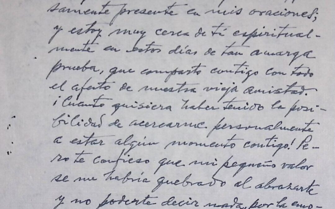 Barnola, Pedro Pablo – 1983. Octubre, 24. Carta autógrafa