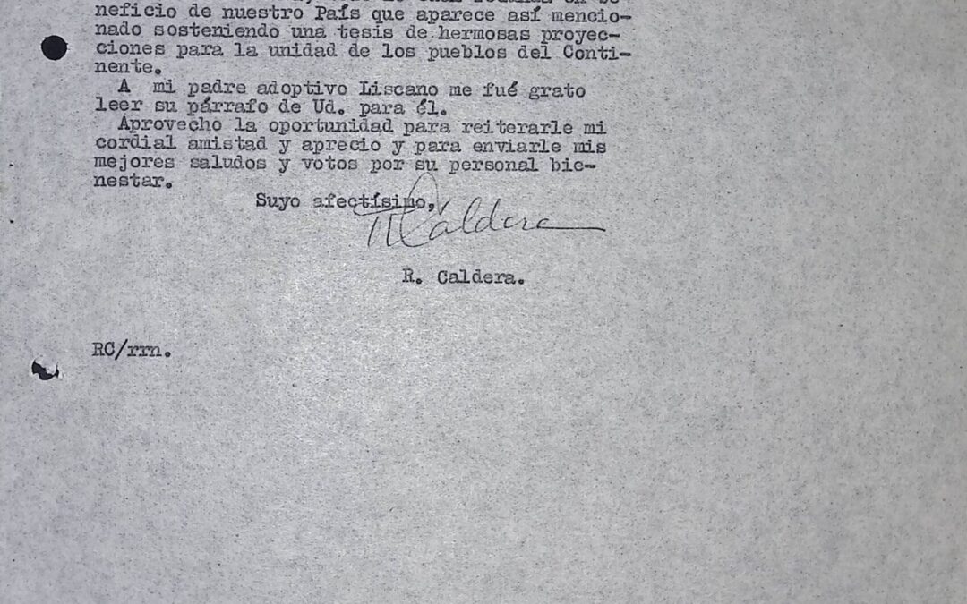 Egaña, Manuel R. – 1945. Febrero, 8. Nota de respuesta a la carta del 9 de enero